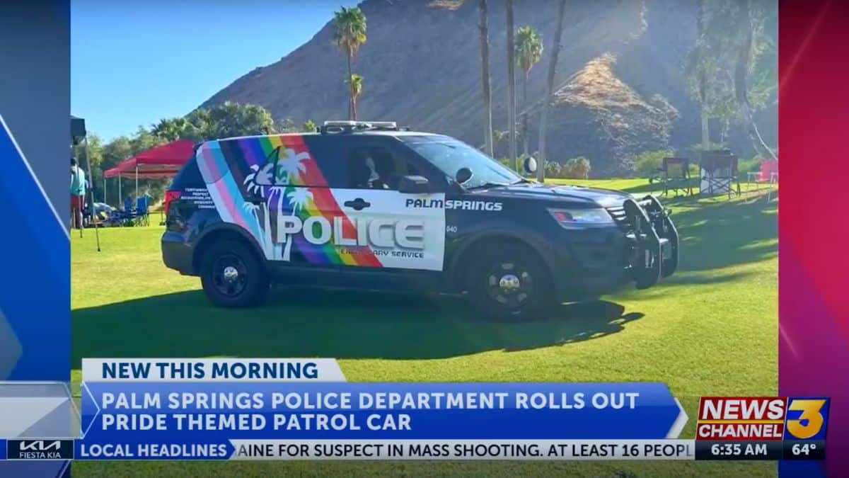 Palm Springs Reveals PrideThemed Patrol Car American Faith