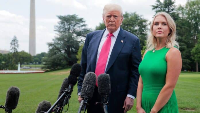 Trump and Karolie Leavitt