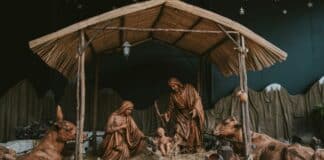 Nativity Display Zip Ties Baby Jesus