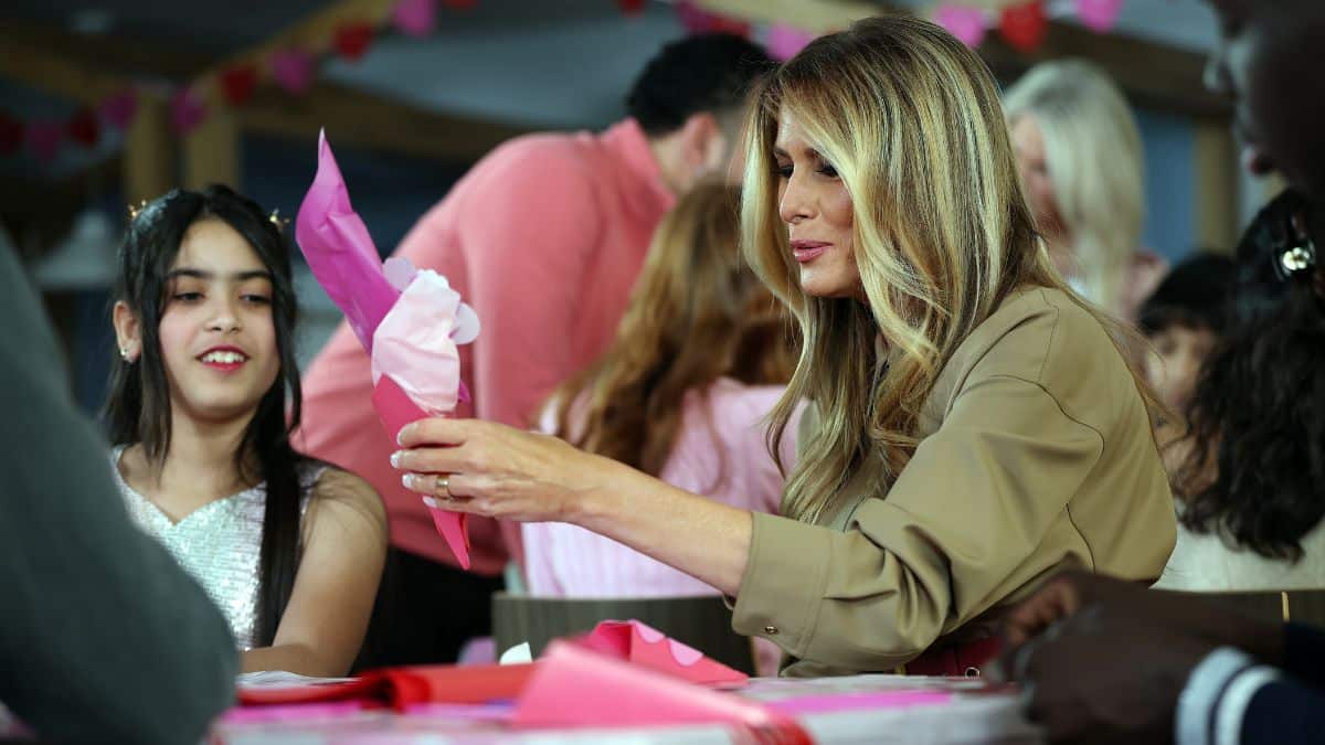 Children Receive Special Valentine’s Day Visit by First Lady