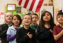 Dad Protects Pledge of Allegiance